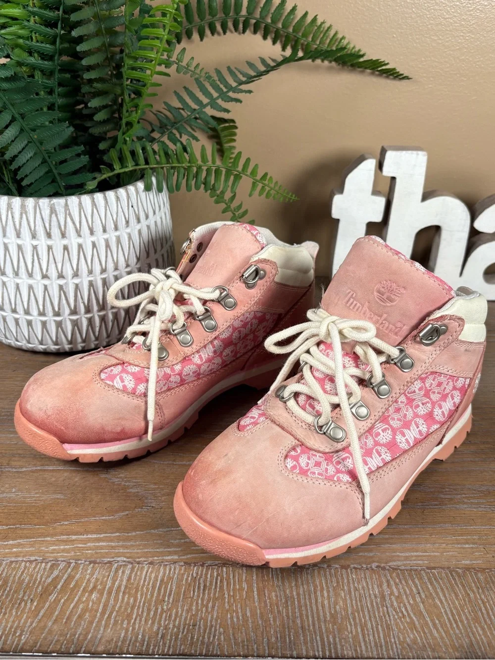 Timberland Shoes Girls Size 4.5 Hiking Boots Leather Outdoor Trail
